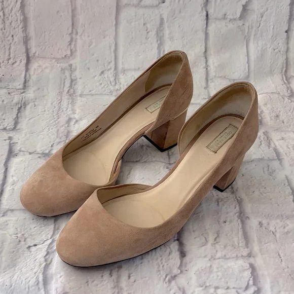 🔵Cole Haan Tan Suede Heels Elegant Design - Picture 5 of 16